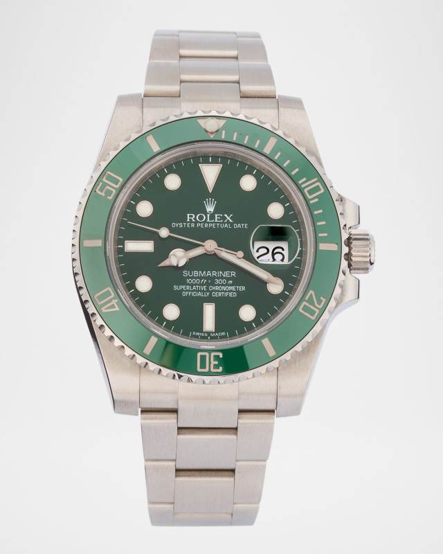 Rolex Stainless Steel and Ceramic Submariner Date 40mm Vintage Watch
